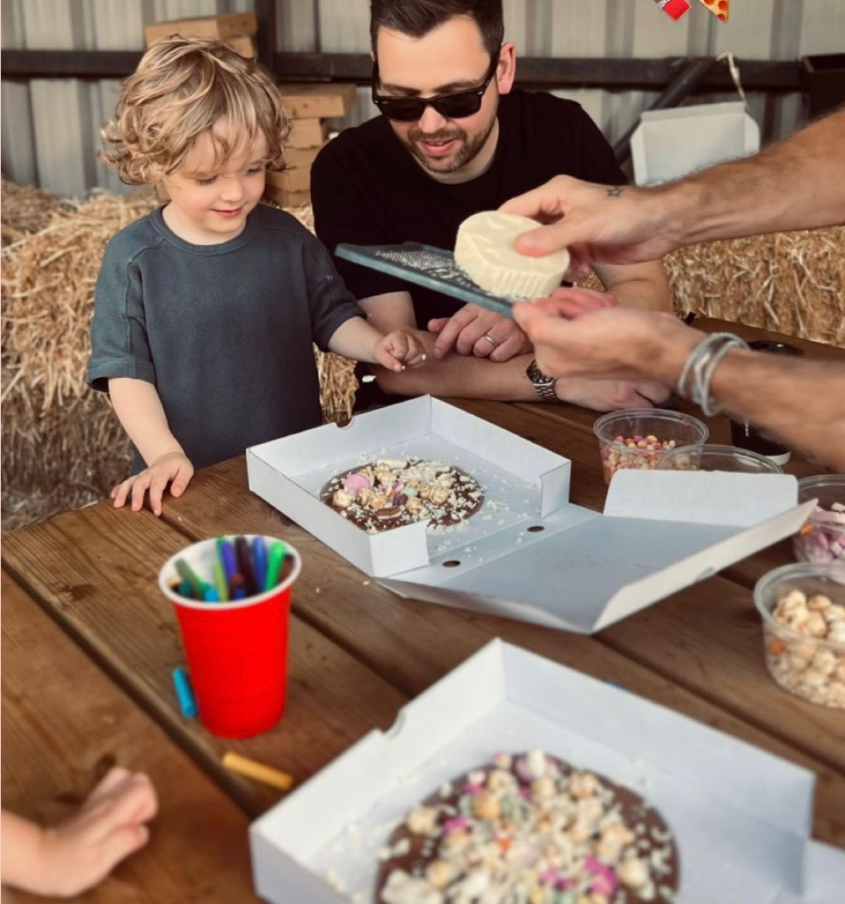 Oli the Choc's chocolate pizzas